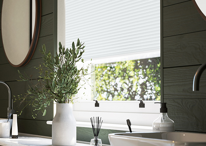 Celeste (Blackout), Talc - Pleated Blind - Image 5
